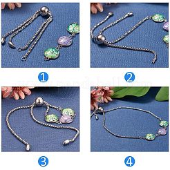 304 Edelstahl Schiebearmband/Bolo-Armbänder machen&nbsp;MAK-UN0001-02