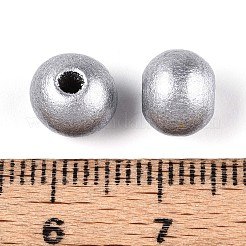 Круглые бусины из натурального дерева схима&nbsp;WOOD-A018-8mm-02