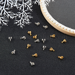 100 шт. латунные наконечники для бусин&nbsp;KK-CA0001-76