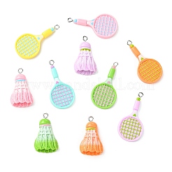30 pendentif en résine opaque&nbsp;RESI-CJ0005-35
