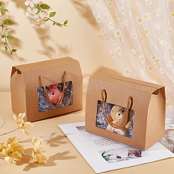 Boîtes cadeaux pliantes en carton avec poignée&nbsp;CON-WH0092-82