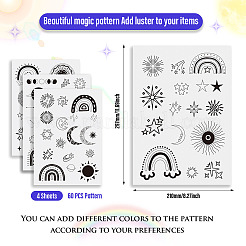64 узор из нетканого материала&nbsp;DIY-TAC0100-003