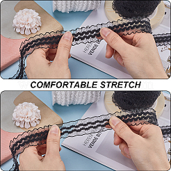 1 рулон трикотажной лески из нейлона с эластичной кружевной отделкой&nbsp;OCOR-GF0003-72B