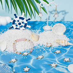 10 шт. пресноводные ракушечные звенья/соединители&nbsp;SHEL-SC0001-62