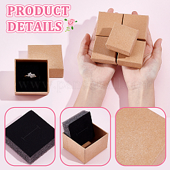 100шт картонные шкатулки для украшений&nbsp;CBOX-NB0001-34