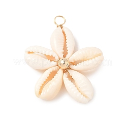 Подвески из натуральных смешанных ракушек каури&nbsp;PALLOY-JF03859-01