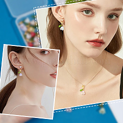 36 шт. 9 стиля лилии акриловый маркер для замкового шва&nbsp;HJEW-PH02064