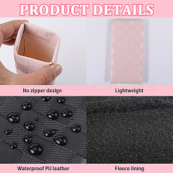 2 шт. 2-цветный футляр для очков из искусственной кожи&nbsp;AJEW-CN0003-26D