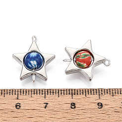 Подвески-соединители из полимерной глины в форме звезды и рамки CCB&nbsp;CLAY-T022-21M-A