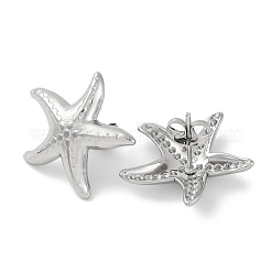 Серьги-гвоздики в форме морской звезды из нержавеющей стали 304&nbsp;EJEW-D281-30S