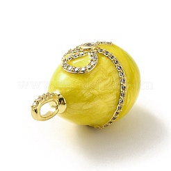 Реечное покрытие латунь микропаве кубический цирконий эмаль подвески&nbsp;KK-M230-12G