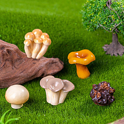 22 шт. 11 стиля вазы из смолы миниатюрные украшения в виде грибов&nbsp;RESI-CN0001-01
