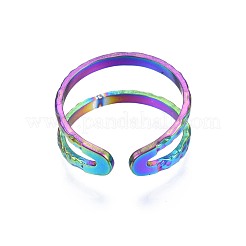 Кольцо-манжета из нержавеющей стали 304 с двойной оберткой&nbsp;RJEW-N038-101