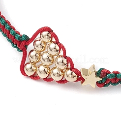 Verstellbare geflochtene Perlenarmbänder aus Nylon&nbsp;BJEW-TA00513
