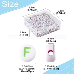 111 г акриловые бусины с горизонтальными отверстиями для рукоделия&nbsp;SACR-FS0001-35