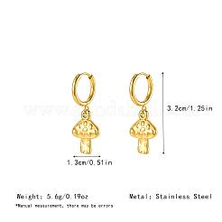 Boucles d'oreilles pendantes créoles en acier inoxydable 304 pour femmes&nbsp;MS6210-3