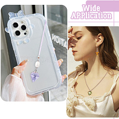 DIY Diamant-Glasflaschen-Anhänger-Bausätze&nbsp;DIY-TA0012-40B