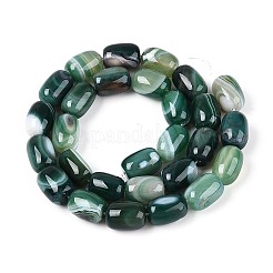 Окрашенные натуральные полосатые агатовые бусы&nbsp;G-T144-44E