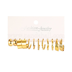 6 paio di orecchini a bottone in lega&nbsp;WG38505-05