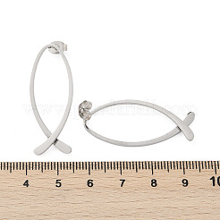 Orecchini a bottone in acciaio inossidabile 304&nbsp;EJEW-Z089-10P