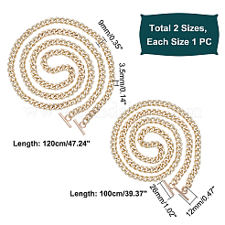 2 шт. 2 х железных цепных ремня для сумок&nbsp;DIY-WR0002-10LG