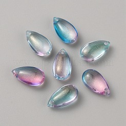 Charms in vetro murano fatti a mano&nbsp;LAMP-WH0009-09B