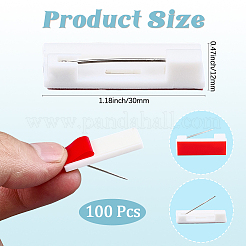 Прямоугольная пластиковая брошь фурнитура&nbsp;JEWB-CP0001-38A