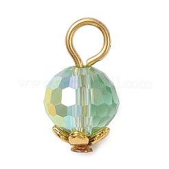 Прозрачные гальванические стеклянные подвески&nbsp;PALLOY-JF04305