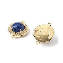 Окрашенный натуральный лазурит граненые соединительные подвески&nbsp;G-H323-03G-07