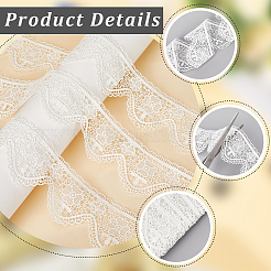 5 Yards Polyester-Blumenspitzenband&nbsp;OCOR-CY0001-49