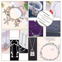 90 прядь 3 цвета удлинитель цепи из нержавеющей стали 304&nbsp;STAS-UN0032-29