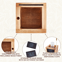 1 Stück bedruckte Schmuckverpackungsboxen aus Holz&nbsp;CON-PH0003-37