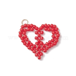 3шт 3 цвета подвески из стеклянного бисера&nbsp;PALLOY-MZ01158