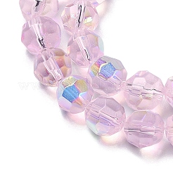 Стеклянные бусины с гальваническим покрытием &nbsp;EGLA-Q129-02A-AB01