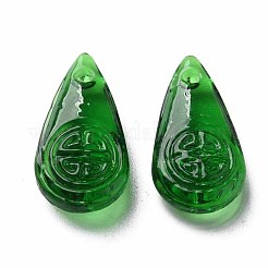 Perle di lampwork irregolari fatte a mano trasparenti&nbsp;LAMP-T017-13E