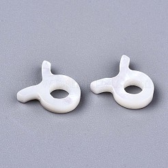 Натуральные белые бусины из ракушек&nbsp;X-SSHEL-ZX004-02H