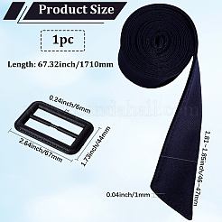 Nouer une ceinture en polyester avec boucle en plastique&nbsp;AJEW-WH20002-10E