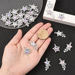 10шт стеклянные подвески&nbsp;GLAA-YW0004-64B-01