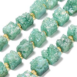 Galvani natürliche druzy Achat Perlen Stränge&nbsp;G-G289-01F