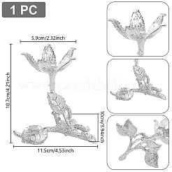Держатели хрустальных шаров из сплава&nbsp;ODIS-WH0038-227B-P