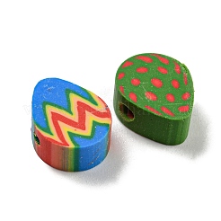 50шт бусины из полимерной глины ручной работы&nbsp;CLAY-FP0001-15