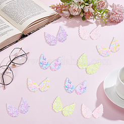 30 шт. 5-цветная полиэстеровая ткань с крыльями и пайетками&nbsp;DIY-GF0012-54