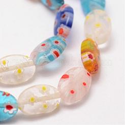 Millefiori a mano fili di perline di vetro&nbsp;LAMP-G108-07