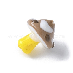 Бусины ручной работы в технике лэмпворк с неровностями&nbsp;LAMP-Q007-01A