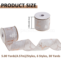 30 ярд 6 стилей полиэстера с пластиковыми лентами&nbsp;OCOR-FH0001-58