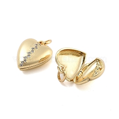 Подвески из латуни с прозрачным фианитом&nbsp;KK-U009-01A-G