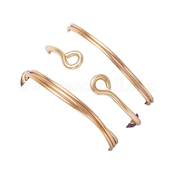 3 anello con perline di ametista naturale&nbsp;RJEW-JR00855-02