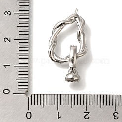 Латунь раз по сравнению с застежками&nbsp;KK-K389-028P