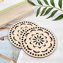 Fonds de panier en bois&nbsp;DIY-WH0167-27B