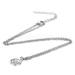 201 подвеска из нержавеющей стали ожерелье&nbsp;NJEW-S063-TN505-6